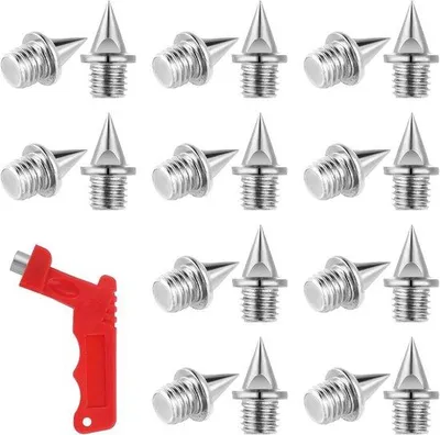 Produktbild von Famanu Spike-Set 51 Stück 1/4 Zoll - Reservespikes für Sportschuhe