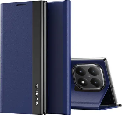 Image de Housse en similicuir pour Xiaomi 15T Flip Adsorption magnétique & fonction stand D- Bleu