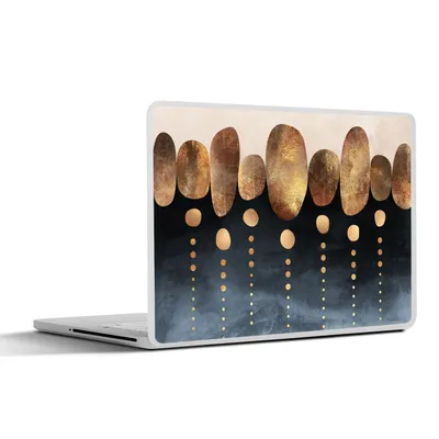 Produktbild von MuchoWow® Laptop Aufkleber Sticker Cover Gold - Abstrakt - Luxus 31x22.5 cm - Laptop-Deko