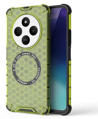 Zdjęcie produktu dla Techsuit MagSafe Etui na Xiaomi Redmi 14C Poco C75 - limonkowo-zielone