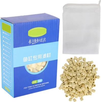 Immagine prodotto di 500 ml di materiale filtrante per acquari in fibra, materiale di filtrazione per acquari, infrarosso lontano