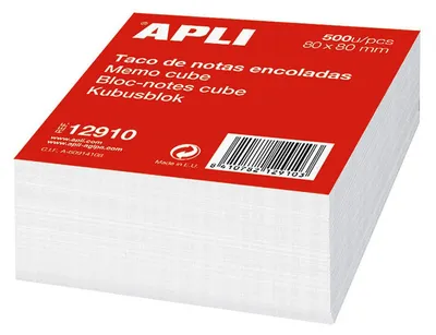 Obrázok produktu pre Poznámky apli 12910/ 8 x 8cm/ 500 bielych listov