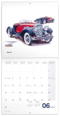 Obrázok produktu pre Classic Cars 2025 - nástenný kalendár (Václav Zapadlík)