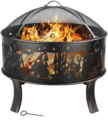 Immagine prodotto di Focolare, barbecue a carbonella, stufa da esterno, nero