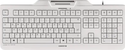 Zdjęcie produktu dla CHERRY KC 1000 SC, Pełnowymiarowy (100%), Przewodowa, USB, Mechaniczna, QWERTY, Szary