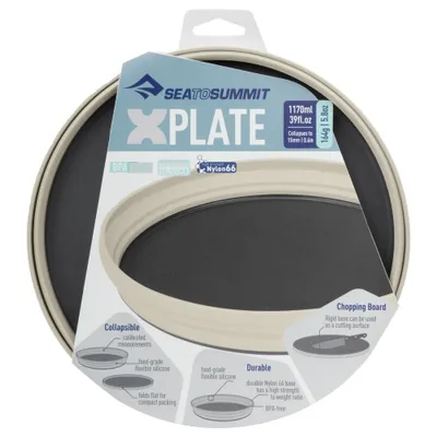 Produktbild von Sea To Summit X-Plate, Rund, Silikon, Sand, 1,17 l, 20 cm, 35 mm
