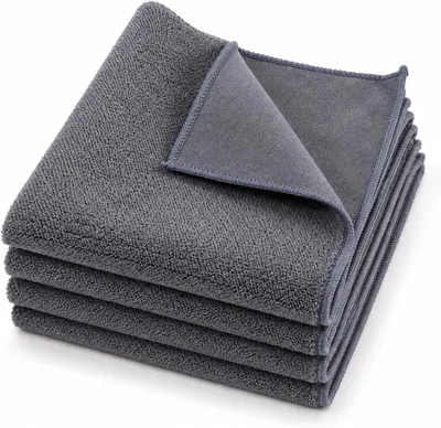 Productafbeelding van Microvezel reinigingsdoeken, dubbelzijdig, 30 x 30 cm, 4 stuks, geschikt voor koffieaccessoires