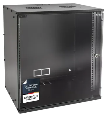 Serverschrank 19 Zoll unmontiert HMF 65700 12 HE Schwarz