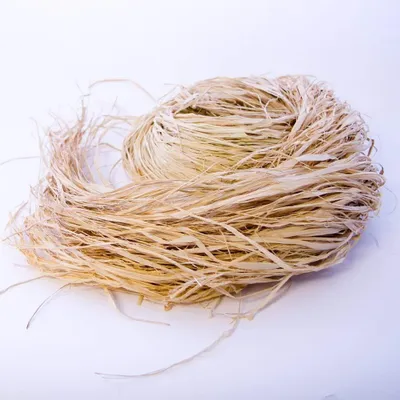 Raffia-Bastfaser 300 g, natur, ca. 100 cm, Bündel