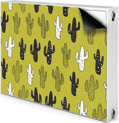 Produktbild von Magnet Heizkörper-Abdeckung Verkleidung Abdeckung Heizkörperabdeckung 100x60 cm  - Kakteen