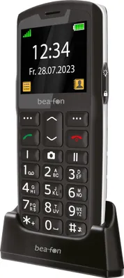 Produktbild von Beafon SL260, Balken, Single SIM, 5,59 cm (2.2"), Bluetooth, 800 mAh, Schwarz, Silber