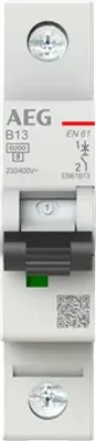 Image de AEG Disjoncteur Elfaplus 6kA B13A 1P (2CDS251088R0135)