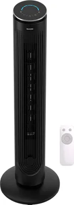 Produktbild von Auronic Turmventilator - Bodenventilator - Luftkühler - Standventilator - 105 cm - 5 Geschwindigkeiten - Mit Fernbedienung - Leiser Ventilator - Fan - 45 dB - Schwarz
