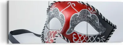 Produktbild von Bild auf Leinwand - Leinwandbild - Venedig Karneval Maske - 120x40cm - Wand Bild - Wanddeko - Leinwanddruck - Bilder - Kunstdruck - Wanddekoration - Leinwand bilder - Wandkunst - CA120x40-2380