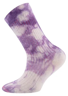 Zdjęcie produktu dla Skarpety Tie-Dye z bawełny – jasnofioletowe – 23-26