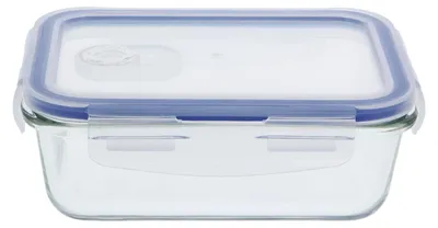Luftdichter Glas-Vorratsbehälter 840 ml, rechteckig, BPA-frei, ofenfest