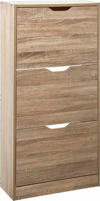 Zdjęcie produktu dla Komoda na buty drewniana, 60x24x118 cm