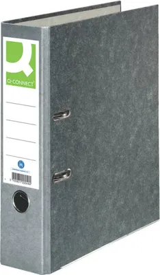 Produktbild von Q-Connect Wolkenmarmor-Ordner - A4, 80 mm, grau