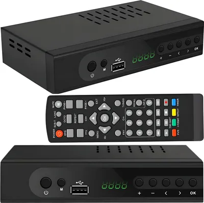 Produktbild von DVB-T2 Receiver HDMI HD Digital USB Mediaplayer TV Fernseher HEVC H.265 PVR Ready IPTV Timeshift Internet Ethernet SCART DVB-T MPEG 4 Retoo