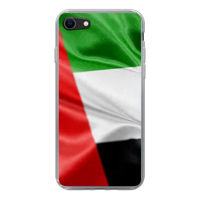 Produktbild von MuchoWow® Handyhülle Schutzhülle Hülle für iPhone 7 Die Flagge der Vereinigten Arabischen Emirate Silikon Softcase Handy Hülle - Kartenhalter