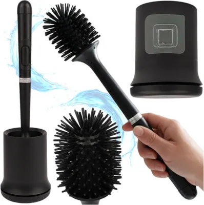 Produktbild von Ruhhy Silikon-Badezimmerbürste Schwarz 25882