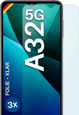 Produktbild von moex® 3x Schutzfolie kompatibel mit Samsung Galaxy A32 5G - Displayschutzfolie dünn Folie, Klar