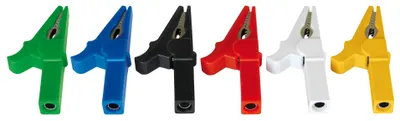 Produktbild von VS-ELECTRONIC - 148187 Kroko/Abgreifklemmen Set, 55 mm Breite x 9 mm Tiefe x 24 mm Höhe (6-er Pack) 205008