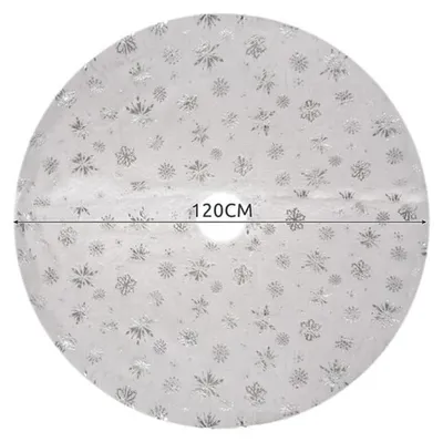 Obrázok produktu pre Ruhhy 22224 Deka pod vianočný stromček 120 cm, bielostrieborná