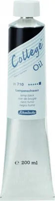 Produktbild von Schmincke 200ml College Öl Lampenschwarz ölfarbe 31 710 015