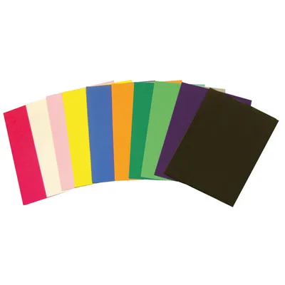 Produktbild von Moosgummi 20 x 30 cm 10 Bögen in 10 Farben sortiert, KW 27 lieferbar