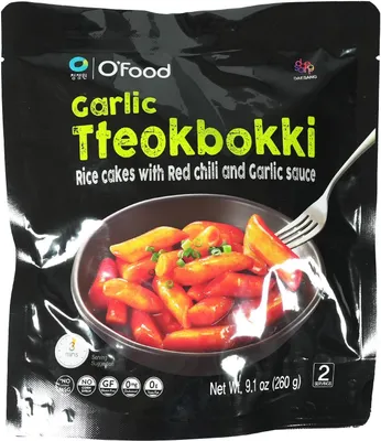 Immagine prodotto di O'Food Tteokbokki - Tortino di riso con salsa chili e aglio 260 g