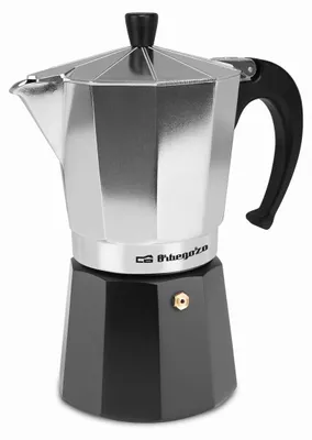 Produktbild von Orbegozo KFM 930, Mokka-Kanne, Schwarz, Silber, Aluminium, 9 Tassen