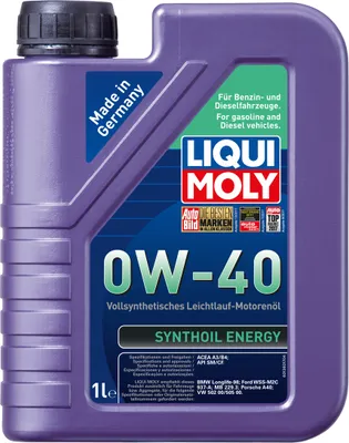 Produktbild von Liqui Moly Synthoil Energy 0W 40 Vollsynthetisches Leichtlauföl 1L