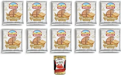 Produktbild von Divella Pancrostino al Grano Duro Pancrostini aus Hartweizen 10x 250gr + Italian Gourmet polpa 400g