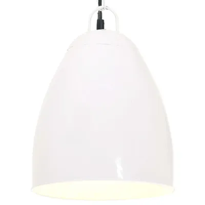 Zdjęcie produktu dla Industrialna lampa wisząca, 25 W, biała, okrągła, 32 cm, E27