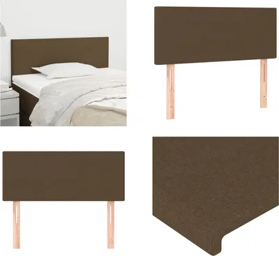 Produktbild von vidaXL Kopfteil Dunkelbraun 90x5x78/88 cm Stoff - Kopfteil - Kopfteile - Bett-Kopfteil - Bettkopfteil
