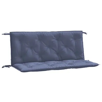 Zdjęcie produktu dla vidaXL Poduszki na ławkę ogrodową 2 szt. Granatowy materiał 120x50x7 cm Oxford