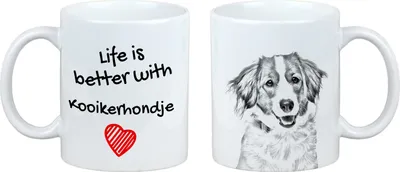 Zdjęcie produktu dla Kooikerhondje - Kubek z psem, kubek z obrazkiem, spersonalizowany prezent marki Art-Dog