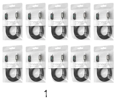 Produktbild von Typ-C-Kabel, 240W Schnellladung, langlebiges Design, 10PCS-a, 2m-a, Typ-C zu Typ-C-b