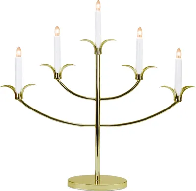 Produktbild von Best Season Fensterleuchter "Tilpi" 5flammig aus Metall, Farbe: gold, ca.52 x 53cm, 148-00