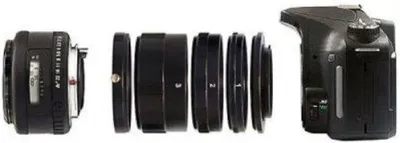 Productafbeelding van Macro tussenringen - M4/3 Lensadapters - Gedetailleerde Foto's - Volledig Metalen - 3 Delige Set - Zwart