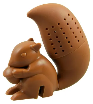 Tee-Ei Eichhörnchen aus Silikon, BPA-frei, 7,5 cm
