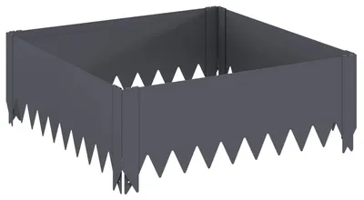 Image de Bordure de pelouse, 60 x 60 x 20 cm, acier anthracite