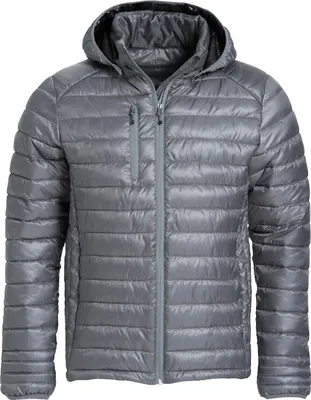 Produktbild von Jacke Hudson mit daunenähnlicher Wattierung, abnehmbarer Kapuze und Reißverschlusstaschen