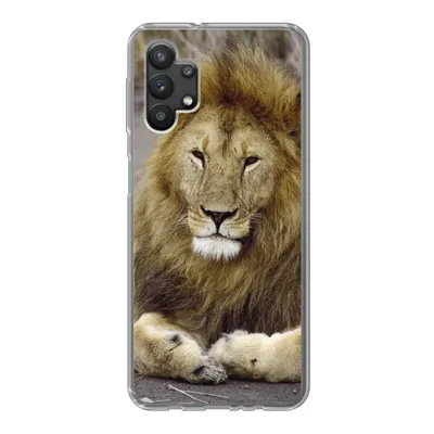 Produktbild von MuchoWow® Handyhülle Schutzhülle Hülle für Samsung Galaxy A32 5G Löwe - Afrika - Tier Silikon Softcase Handy Hülle - Softcase