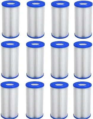 Produktbild von Filterkartuschen Typ A, 12 Stück, für Standard-Schwimmbadfilterpumpen, Schwimmbadfilter