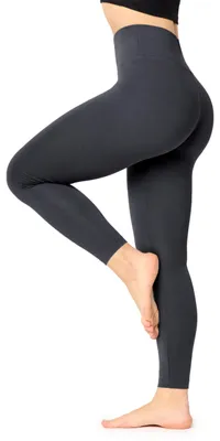 Image de Leggings longs taille haute slim pour femmes Bellivalini en viscose pour le yoga BLV50-292 (Graphite, M)