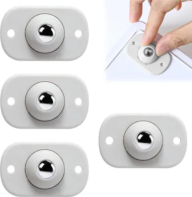 Produktbild von kleine, 360° drehbare Kleberollen für Haushaltsgeräte/Kleinmöbel, weiß