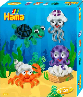 Produktbild von Hama Bügelperlen midi "Unter Wasser" Geschenkpackung ca. 2.500 Bügelperlen