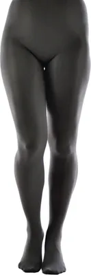 Produktbild von Aurellie Blickdichte und warm 60 DEN Mikrofaser Strumpfhose ohne Muster Graphit Grau XL